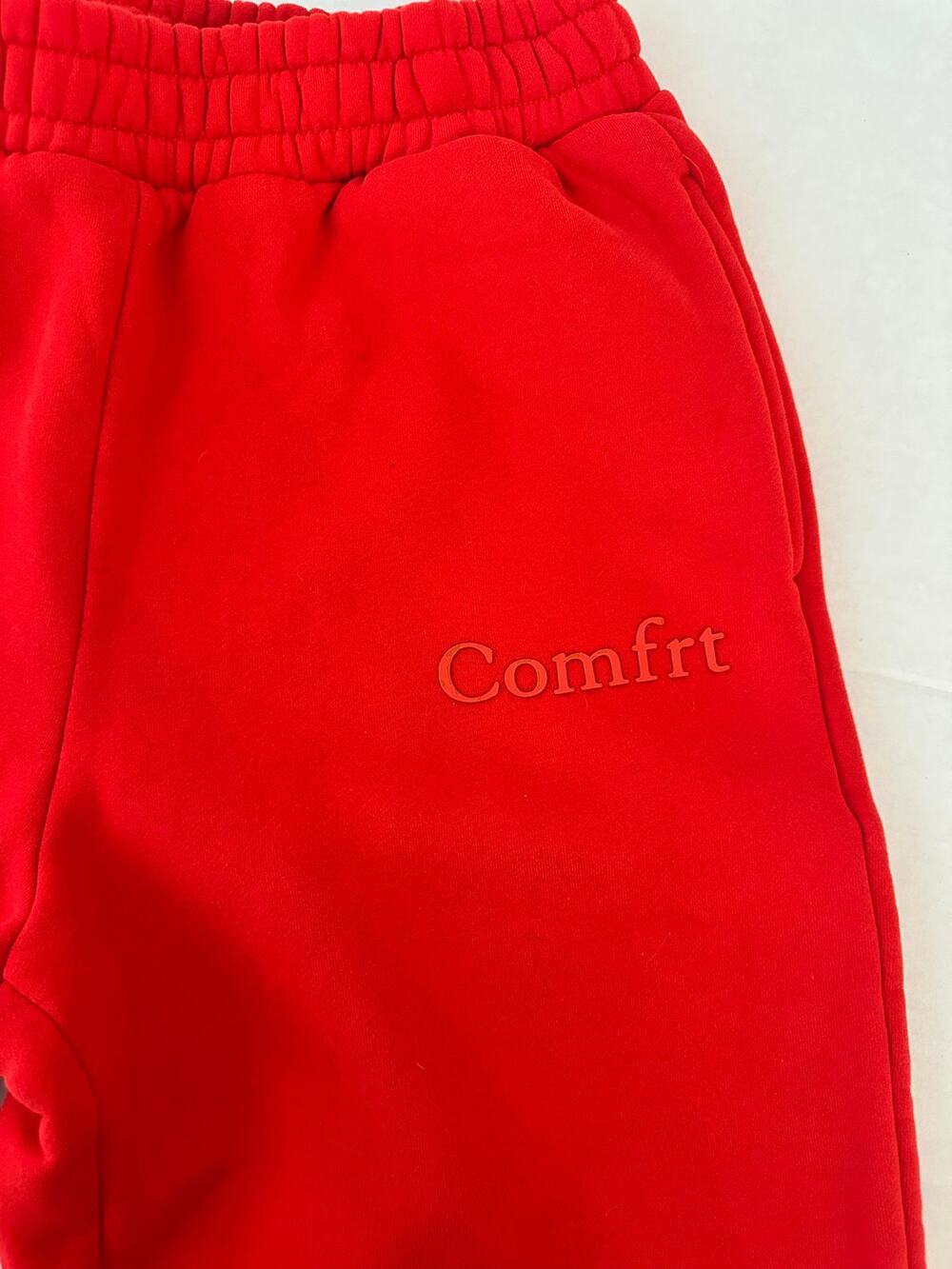Comfrt Minimalist Sweatpants Crimson Red - Size Medium